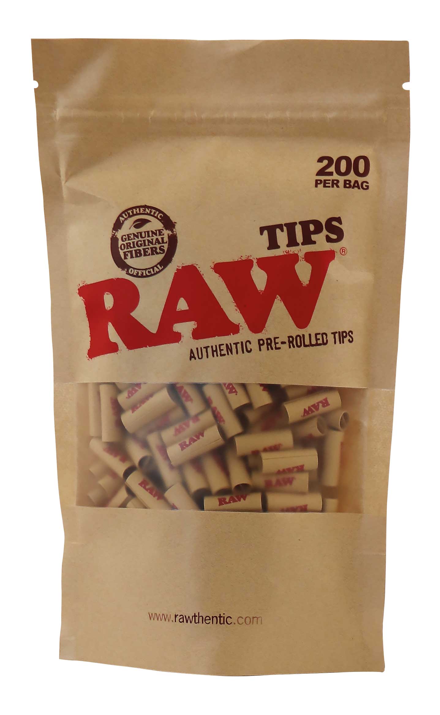 Raw 200 Prerolled Tips 6mm