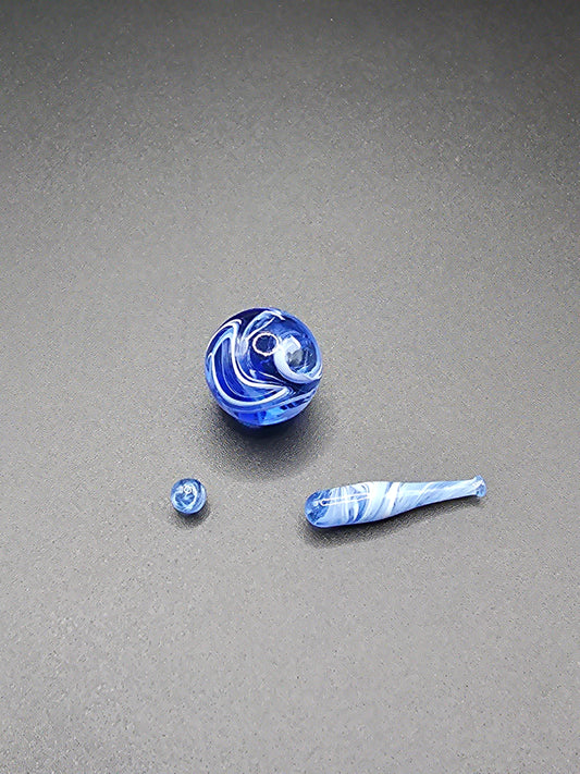 Terporium Blue Baseball Terp Slurper Set