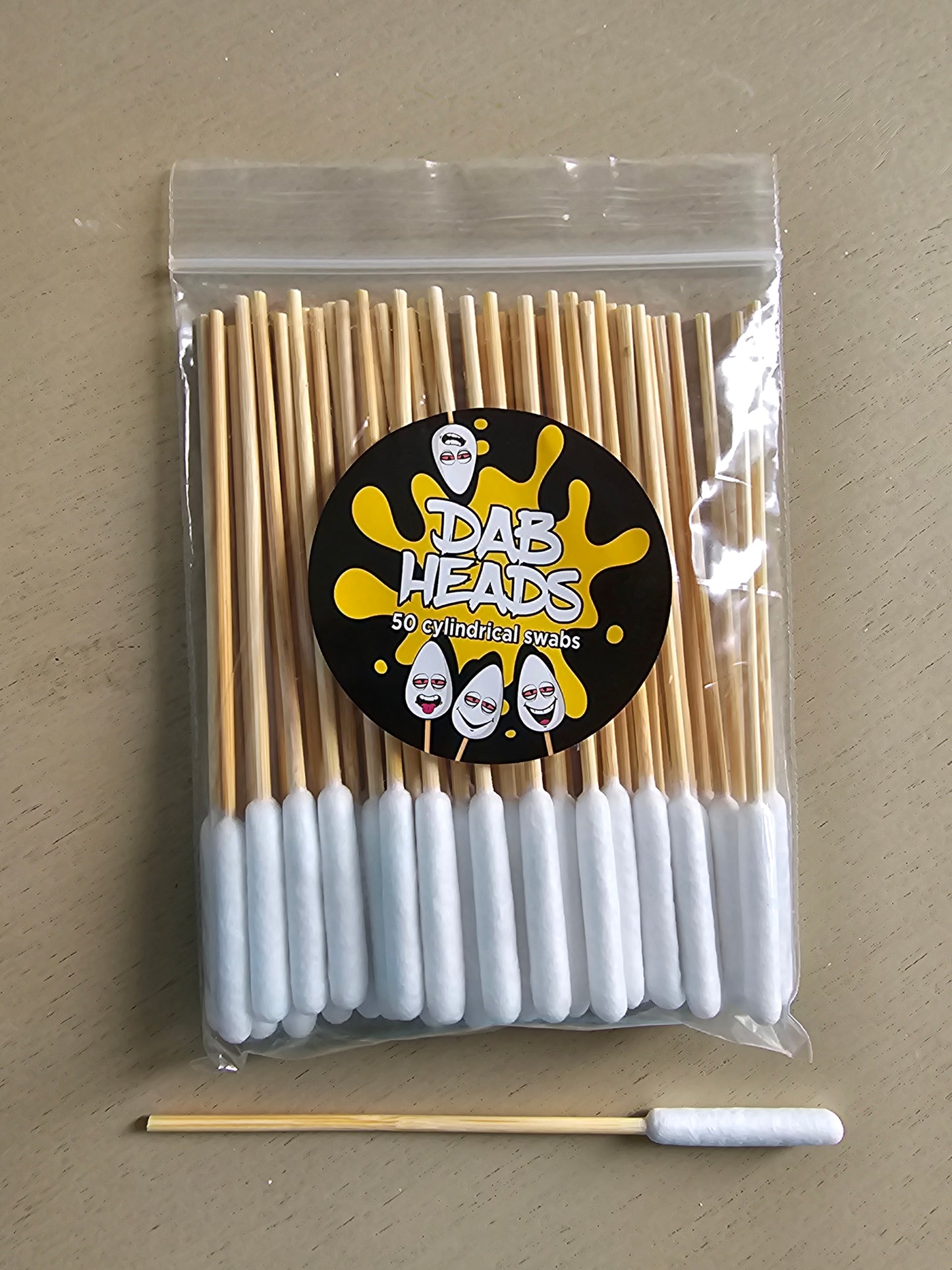 Dab Heads Cylindrical Swabs 50 Pack