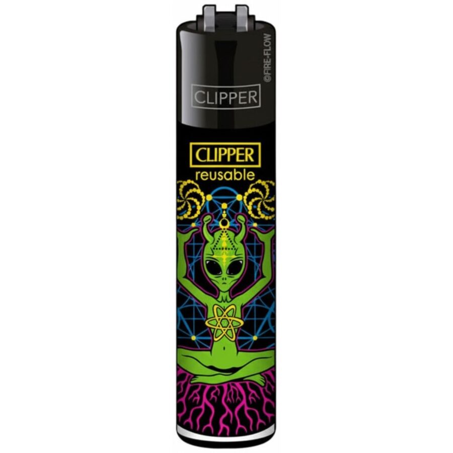 Clipper Lighters Classic Trippy Alien