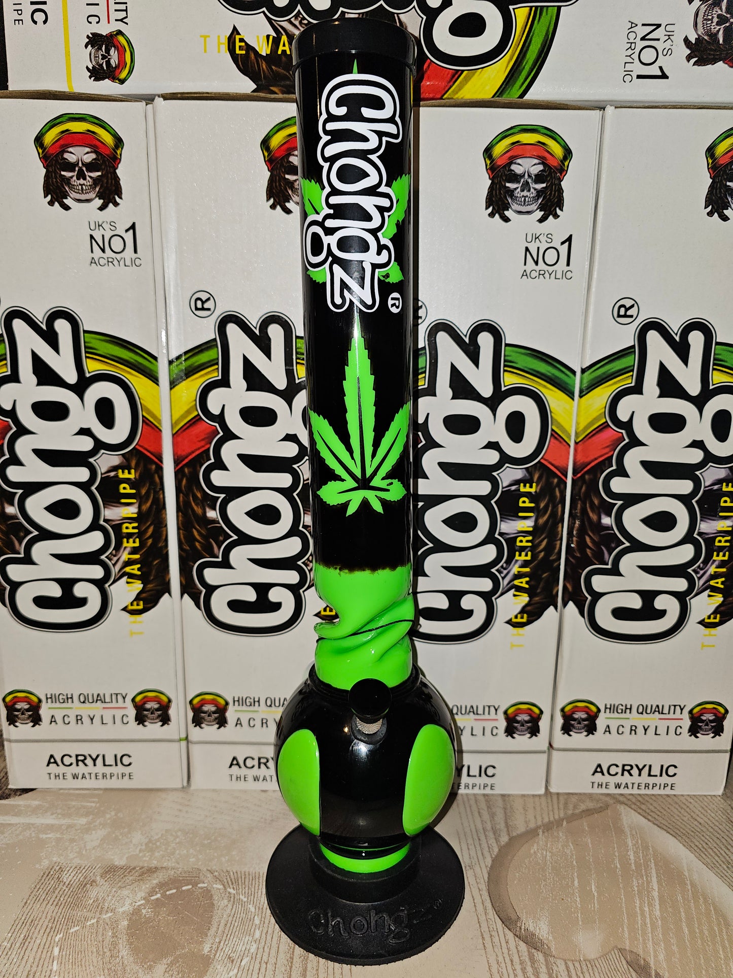 Chongz Fatso 40cm Acrylic Bong Green