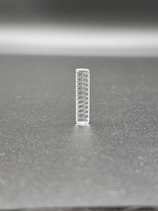 Solid Spiral Quartz Pillar 5mm x 20mm
