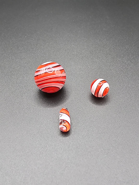 Terporium Twisted Cane Terp Slurper Set Red