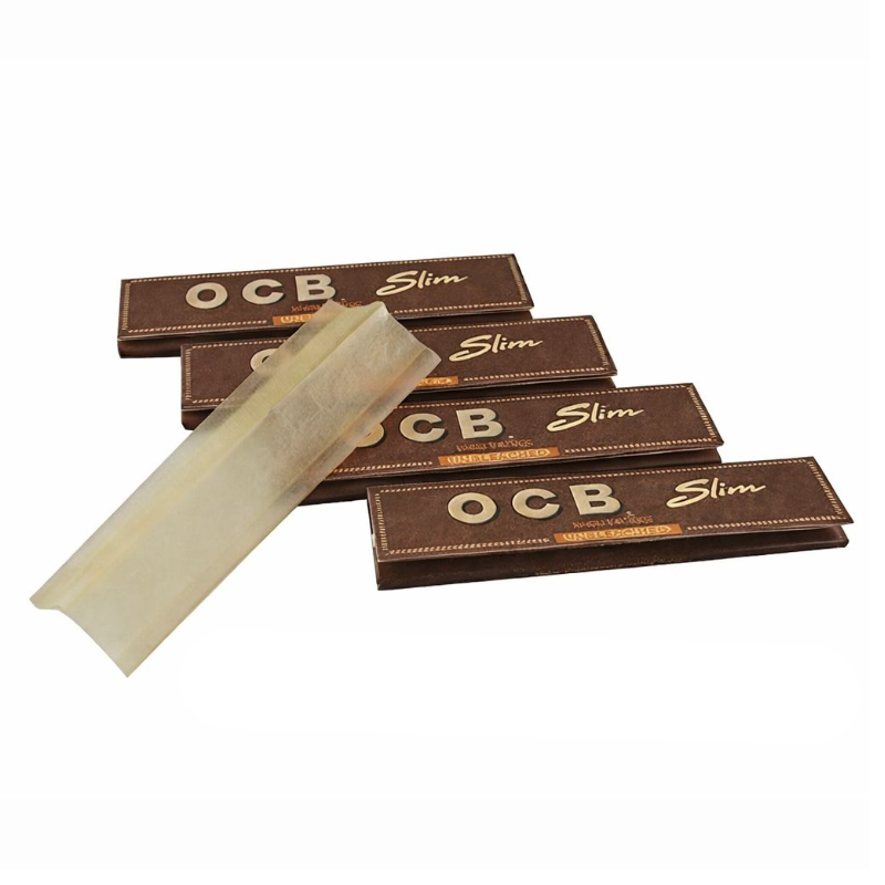OCB Brown Unbleached Virgin King Size Slim Papers