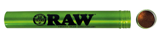 Raw Emerald Green Aluminium Doob Tube 15mm x 116mm