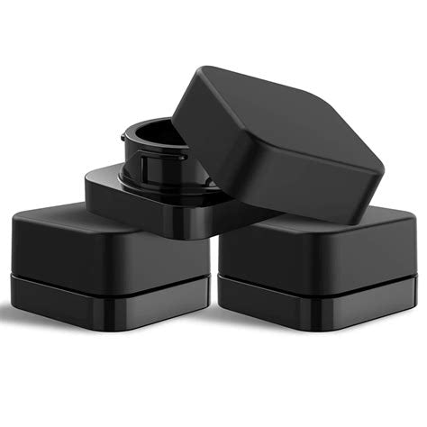 Square 5ml Black Glass Extract Jars