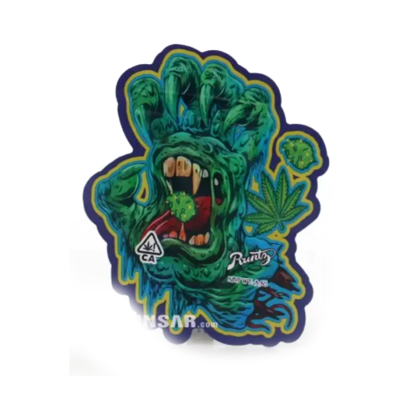 3.5 Monster Claw Mylar Bags x 50 Bags