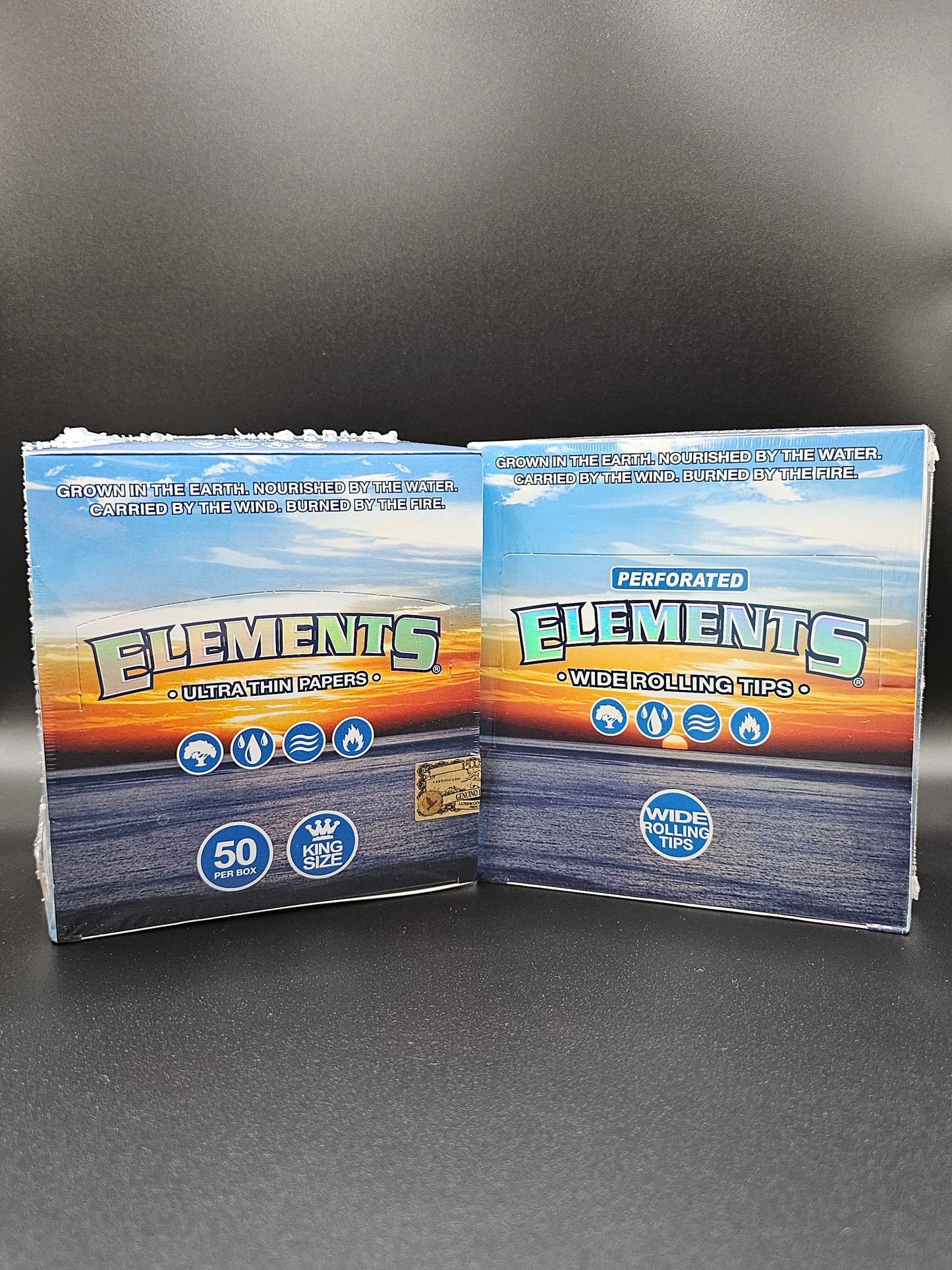 Elements King Size ( Wide ) Papers + Elements Wide Perforated Tips Combo Deal