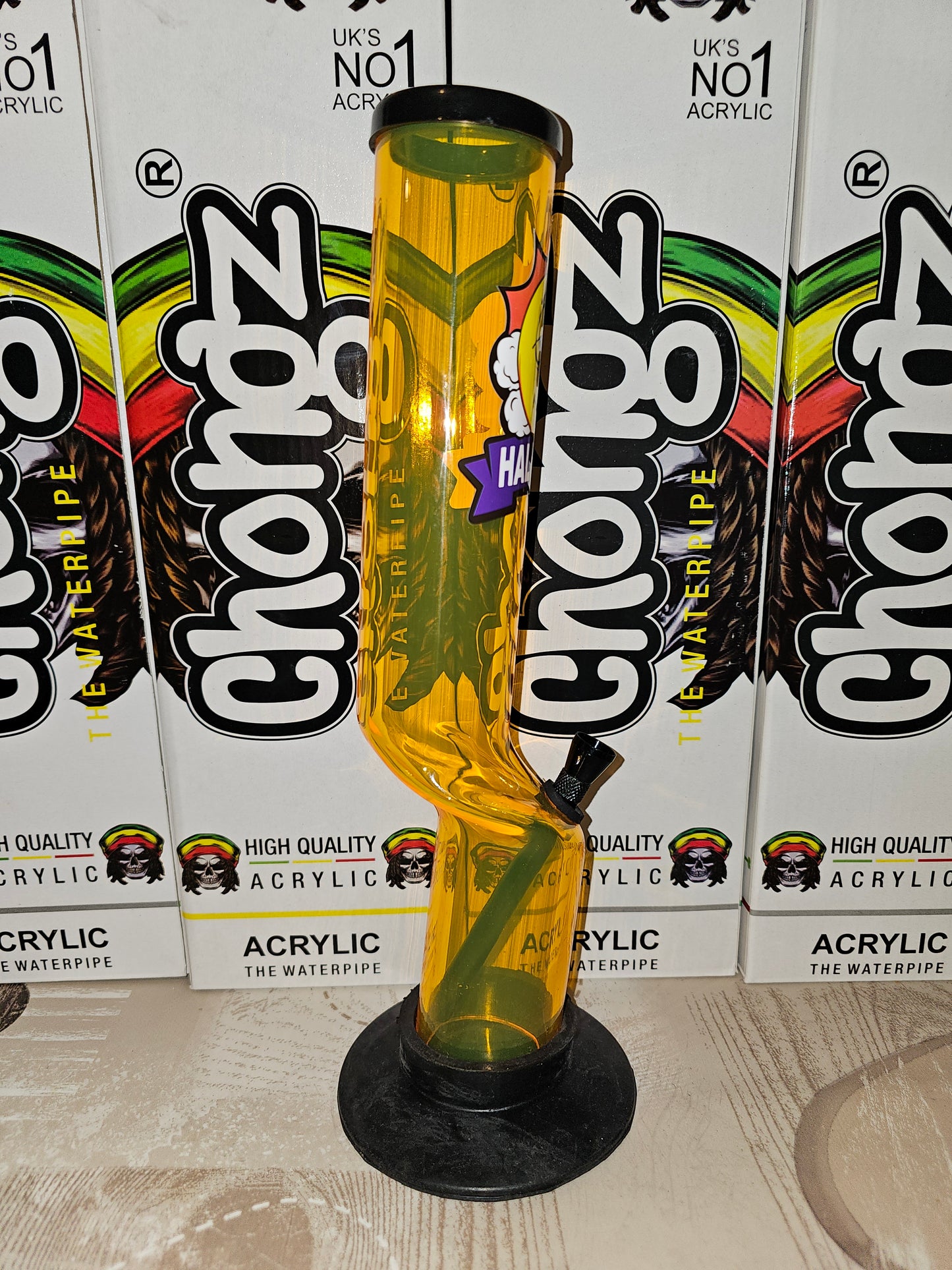 Half Baked 30cm Acrylic Bong Orange