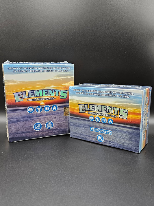 Elements King Size Slim Papers + Perforated Tips Combo Deal