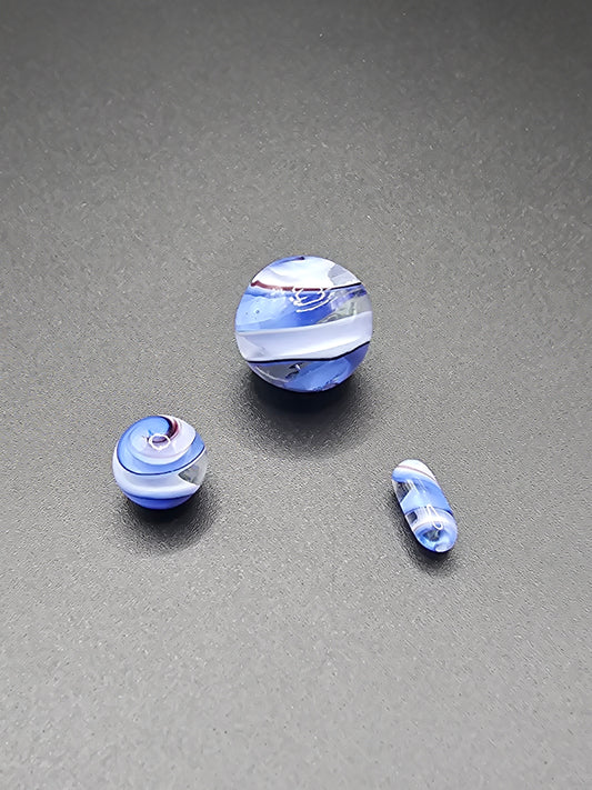 Terporium Twisted Cane Terp Slurper Set Blue