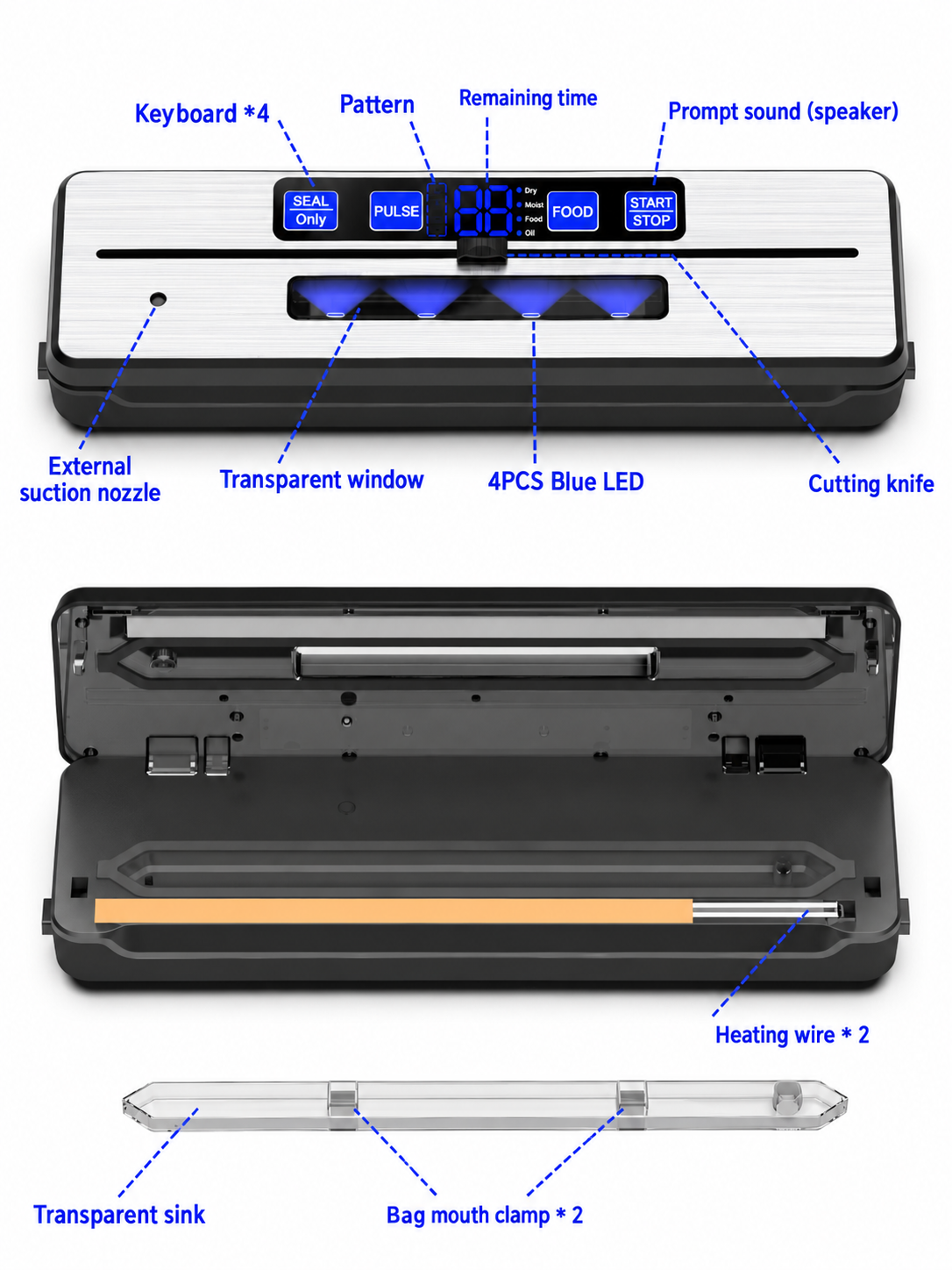 Double Seal Vacuum Sealer