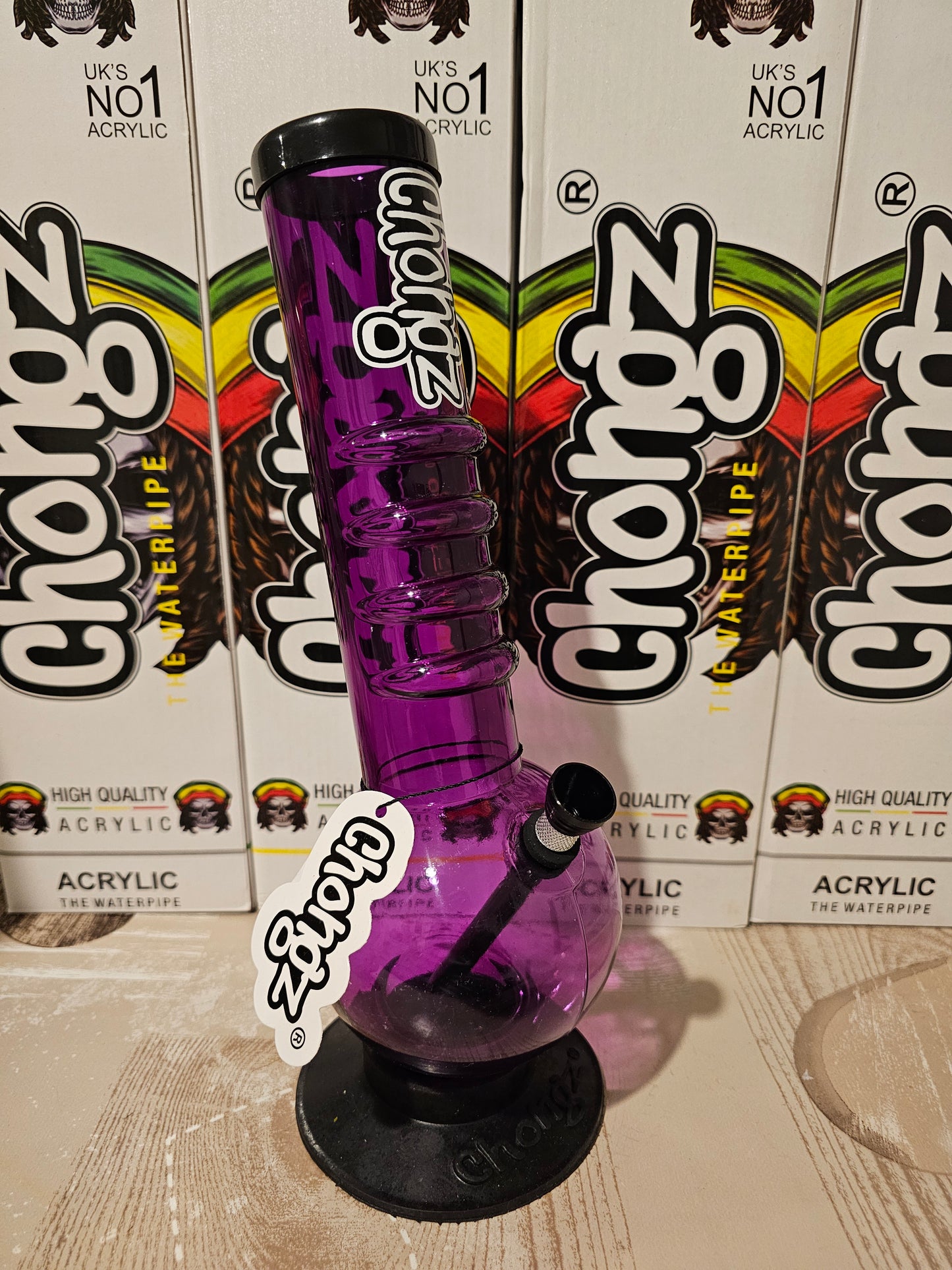 Chongz Prince Jailbait 30cm Acrylic Bong Purple