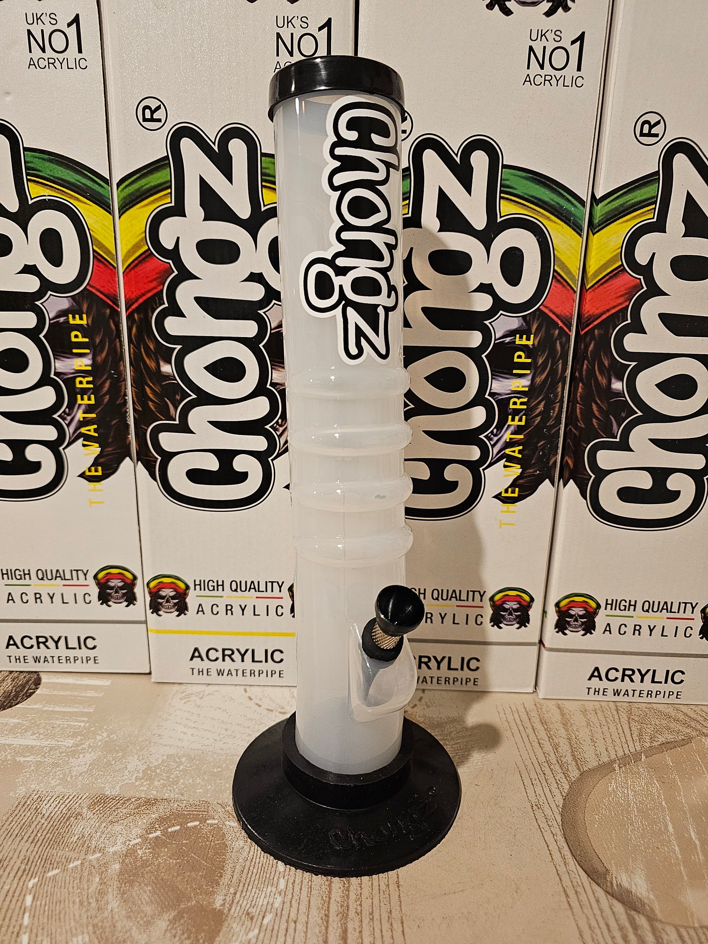 Chongz Dont Fffft 30cm Acrylic Bong White