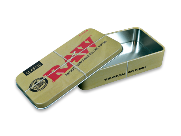 The RAW Metal Tin Box is a special re-usable on the go storage box that was created to make carrying your smoking essentials easy and stylish. Perfect for keeping small amounts of anything in! It’s RAWESOME!