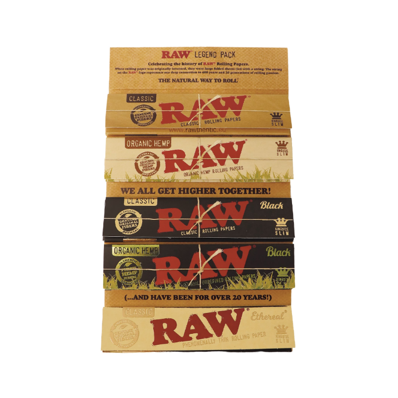 Raw Legend Pack King Size Slim Rolling Papers – Special Edition
