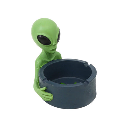Resin Novelty UFO Alien Durable Decorative Resin Ashtray