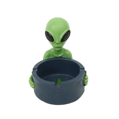 Resin Novelty UFO Alien Durable Decorative Resin Ashtray