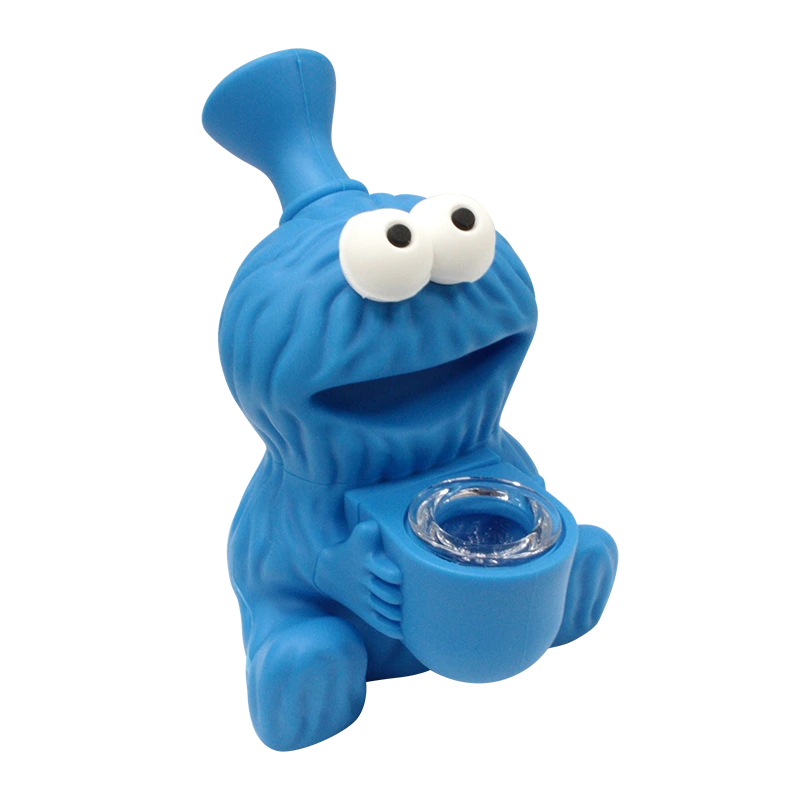 Cookie Monster Silicone Bong