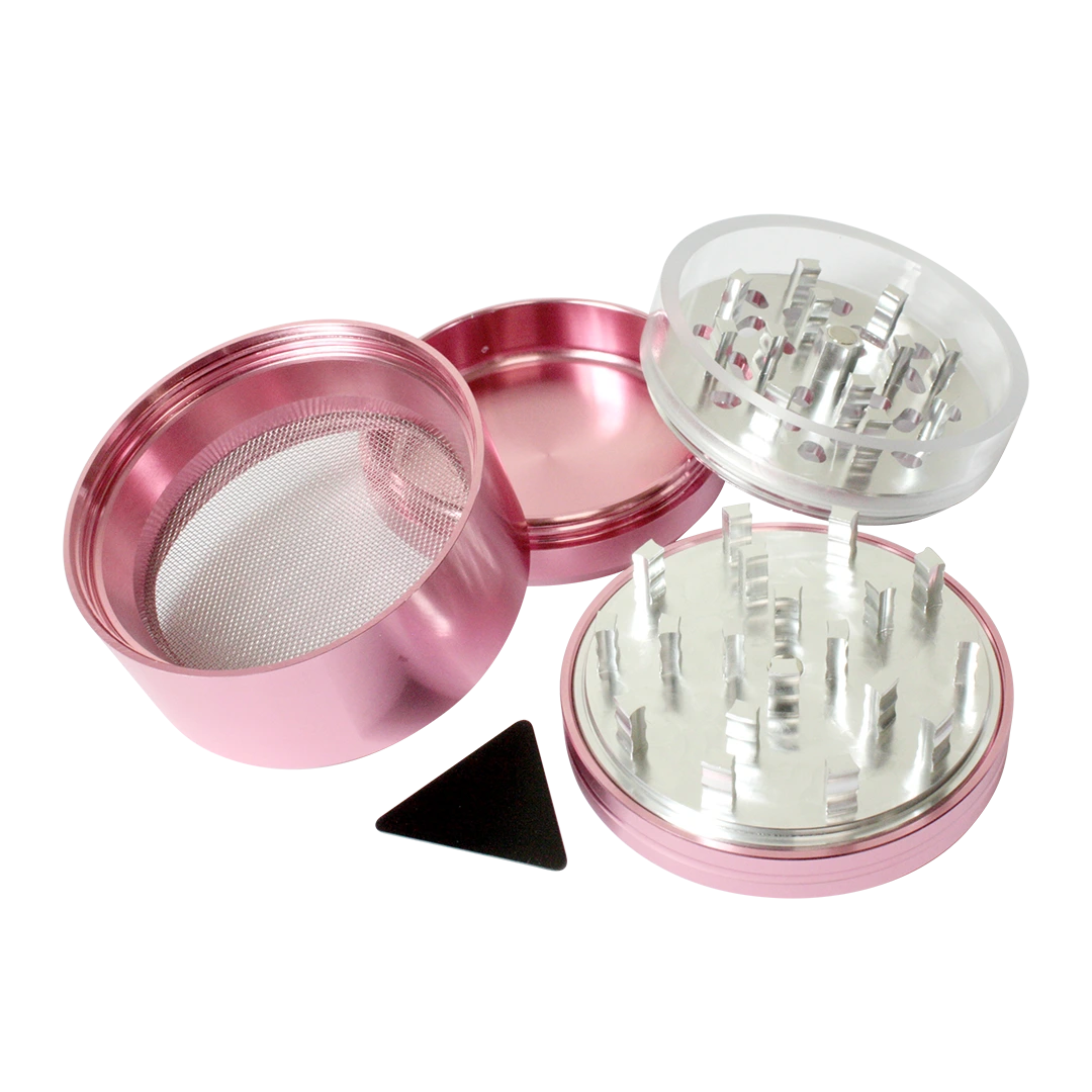 4 Part Clear Cut Pink Grinder – 63mm Astronaut