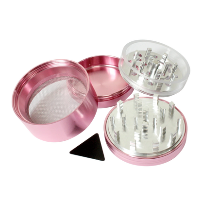 4 Part Clear Cut Pink Grinder – 63mm Astronaut