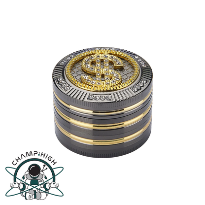 4 Part Bling Bling Grinder – Dollar – 50mm