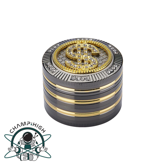 4 Part Bling Bling Grinder – Dollar – 50mm