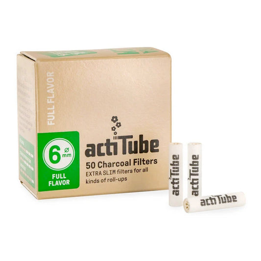 Actitube Slim 6mm Carbon Filters Box of 50