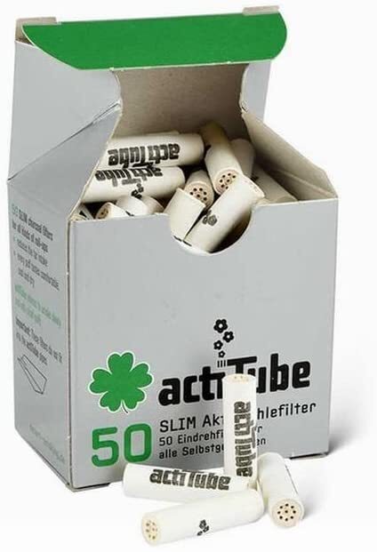 Actitube Slim 7mm Carbon Filters Box of 50