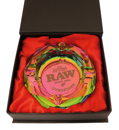 Raw Rainbow Glass Ashtray