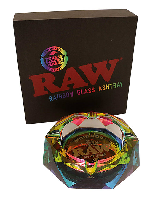 Raw Rainbow Glass Ashtray