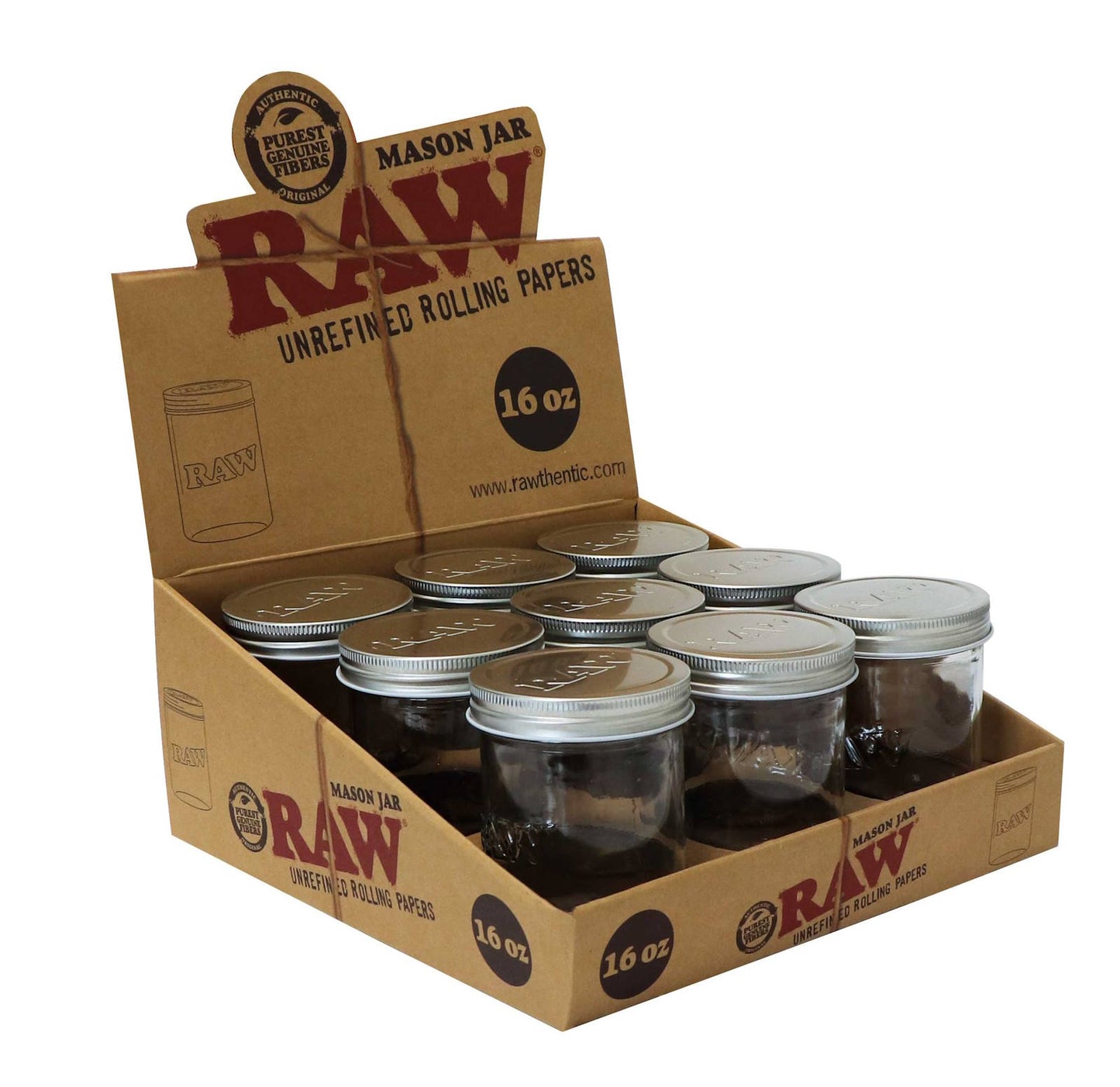 Raw Mason Jar 16 OZ