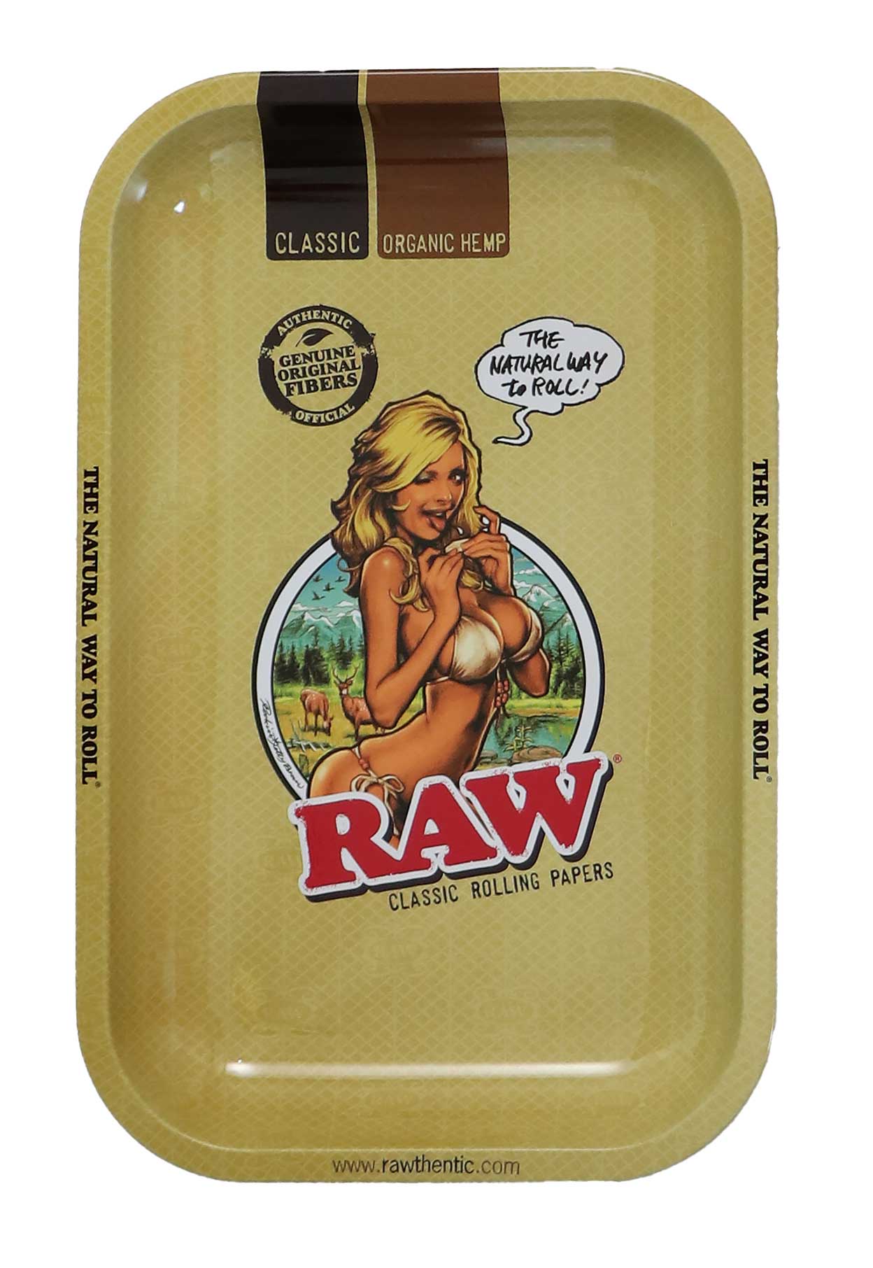 Raw Girl Rolling Tray Medium