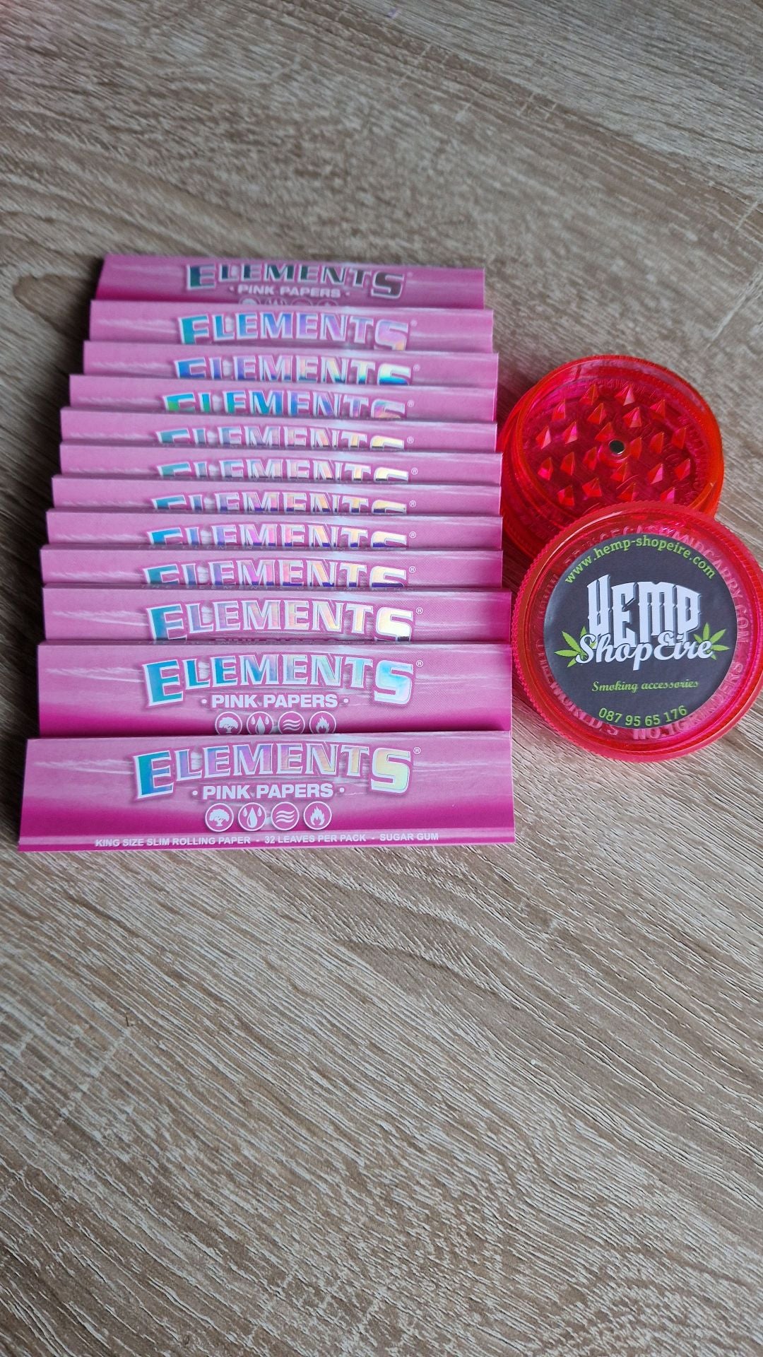 Pink Elements Rolling Paper Set