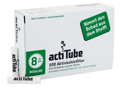 ActiTube 8mm Carbon Filters Box of 100