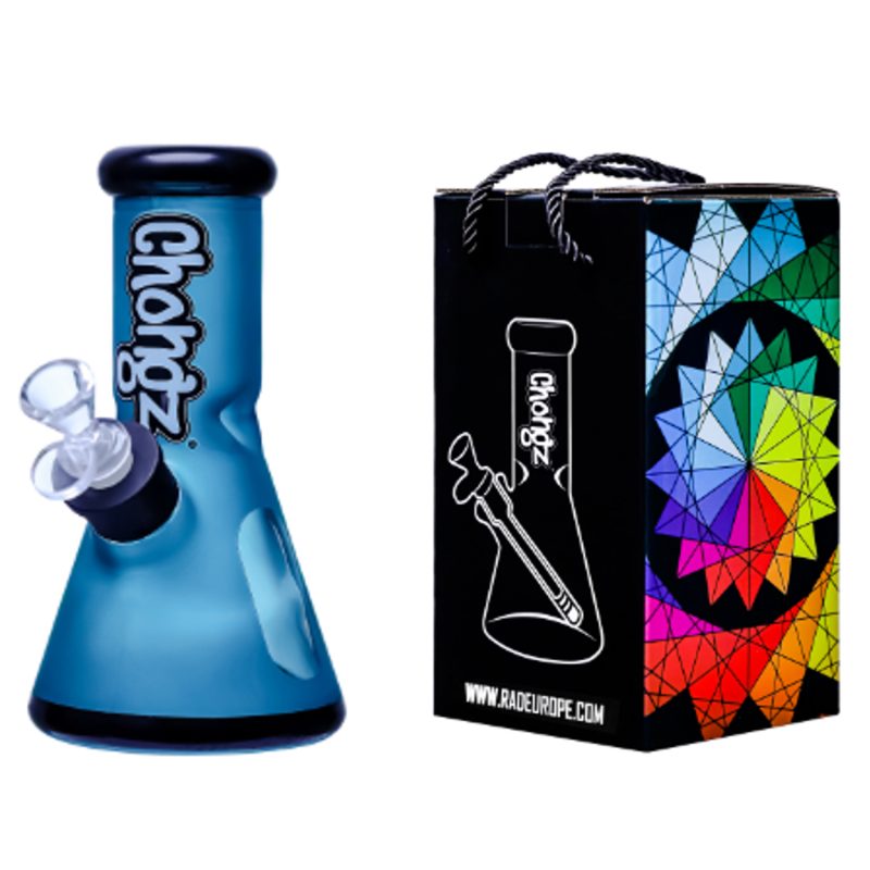 Chongz 20cm Teal “NEO GEO” Waterpipe