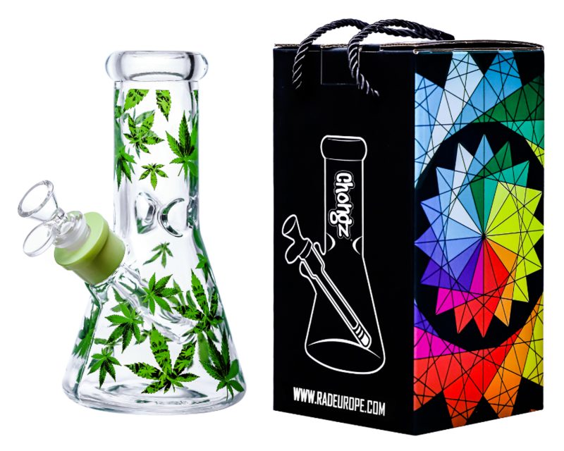 Chongz 20cm Green "Lovely Leaf" Bong