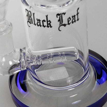 Black Leaf Bubbler with Inline Slit Diffuser Blue 14mm