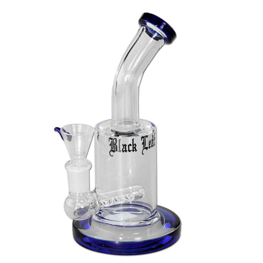 Black Leaf Bubbler with Inline Slit Diffuser Blue 14mm