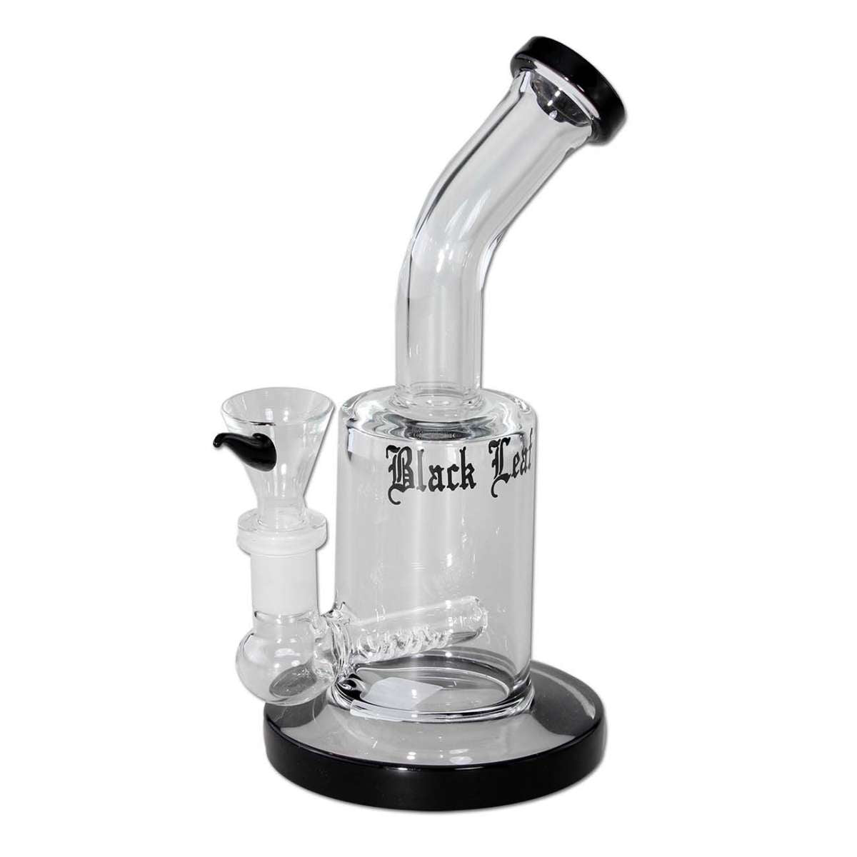 Black Leaf Bubbler with Inline Slit Diffuser Black 14mm