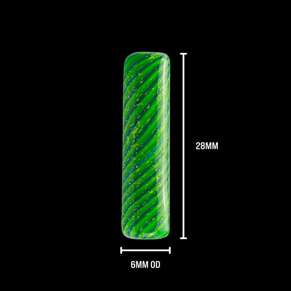Green Swirl Dichro Pillar