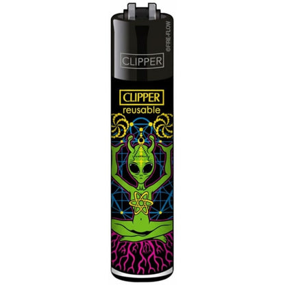 Clipper Lighters Classic Trippy Alien