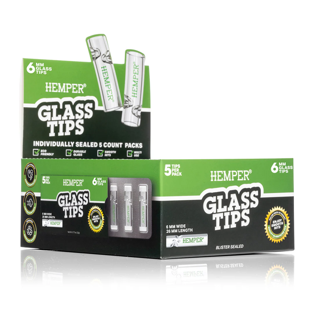 Hemper Glass Filter Tips 6mm 5 Pack