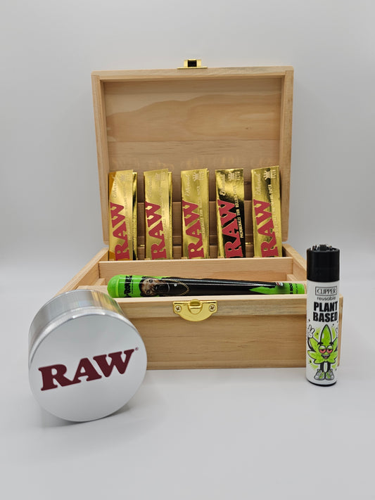 Raw Ethereal Rolling Box Combo + Raw Grinder