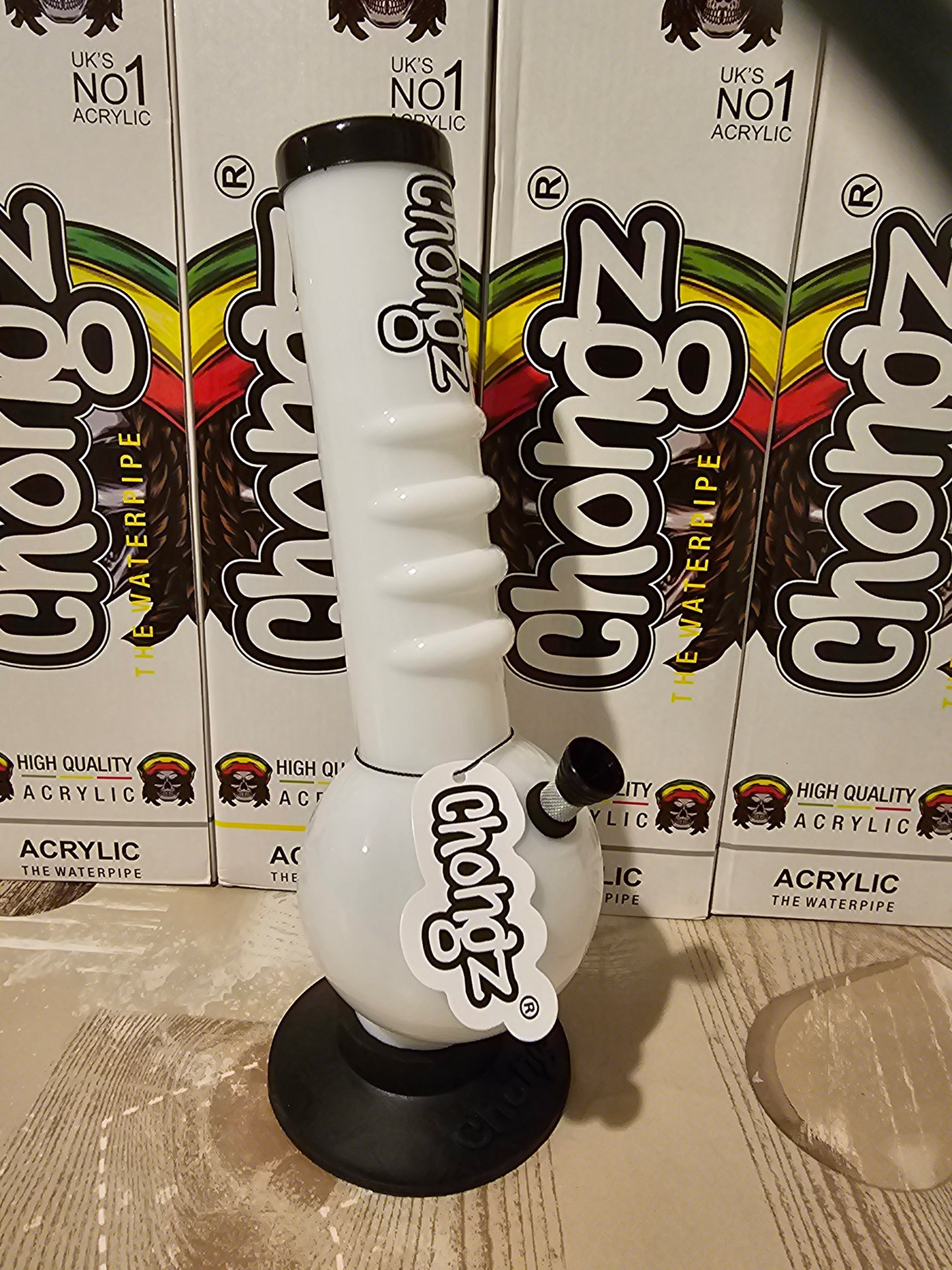 Chongz Prince Jailbait 30cm Acrylic Bong White