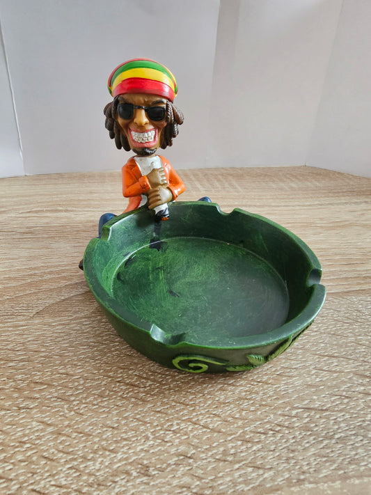 Bobble Head Rasta Man Ash Tray