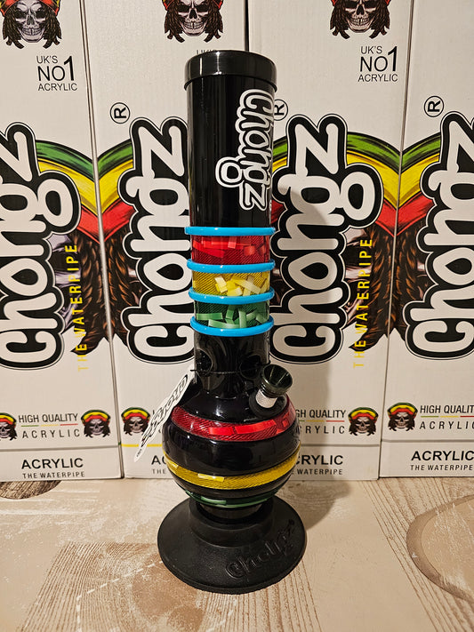 Chongz Plain Fun Acrylic Bong Black 30cm