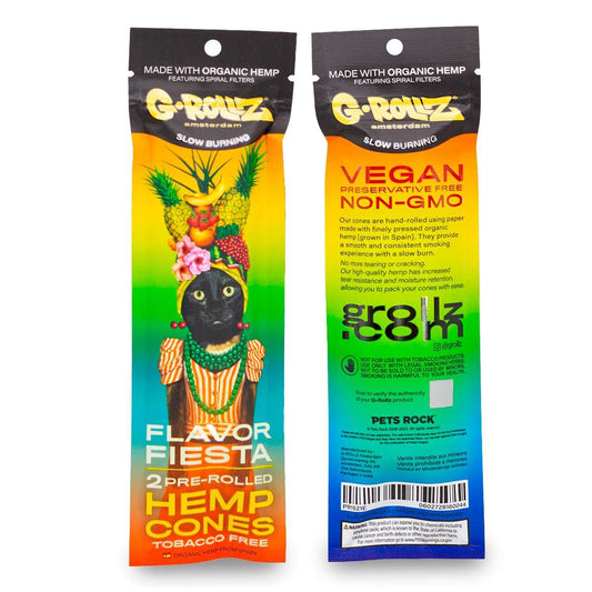 G-Rollz Terpene Infused Flavour Fiesta Pre Rolled Hemp Cones 2 Pack