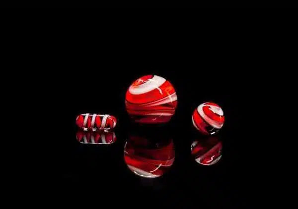 Terporium Twisted Cane Terp Slurper Set Red