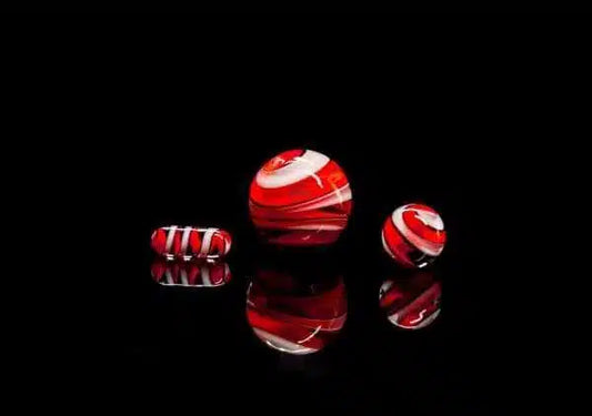 Terporium Twisted Cane Terp Slurper Set Red